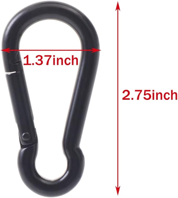 PROND Carabiner Clip, Heavy Duty Carabiner Clips, 316 Stainless Steel Carabiner Hooks, Multi-Purpose Spring Snap Hook