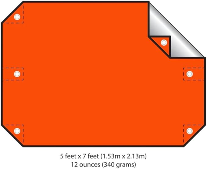 The Pathfinder School All Purpose Emergency Survival Blanket (Orange)