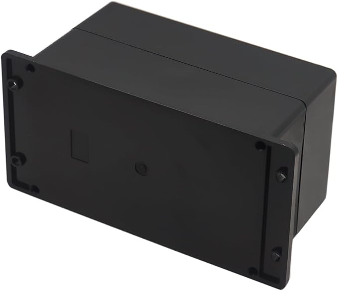 Project Box ABS Black Electrical Boxes IP65 Outdoor Waterproof Box Electronic Junction Box Fixed Ear Power Enclosure with Cable Glands for DIY Project 7.87 x 4.72 x 4.45 inch (200x120x113mm)