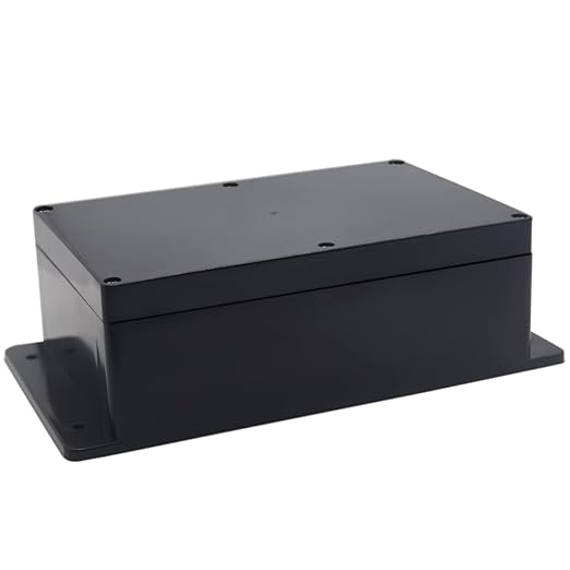 Watertight Junction Box, IP67 Waterproof Project Box Durable ABS Plastic Electronic Enclosure Case for DIY Electrical Project with Wall Fixed Ear 9.06" x 5.91" x 3.35"(230 x 150 x 85 mm)