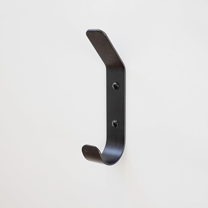 StoreYourBoard 4 Pack Wall Hooks for Hanging, Decorative & Heavy Duty Coat Wall Hooks, Mount, Set Holds 30 lbs Each, Outdoor, 6.5" x 1.2" x 2"