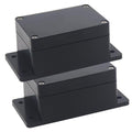 Watertight Junction Box, IP67 Waterproof Project Box Durable ABS Plastic Electronic Enclosure Case for DIY Electrical Project with Wall Fixed Ear 3.94" x 2.68" x 1.97"(100 x 68 x 50 mm) 2Pcs