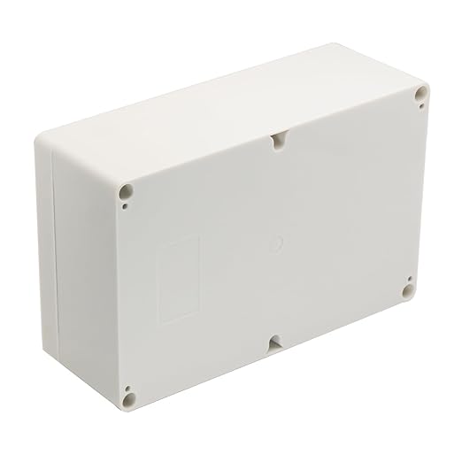 Project Box IP65 Waterproof Junction Box ABS Plastic Electrical Boxes DIY Electronic Project Case Power Enclosure White 9.06x5.90x3.43 inch (230 x 150 x87 mm)