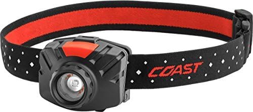 Coast FL70 650 Lumen LED Headlamp with Pure Beam, Twist Focus