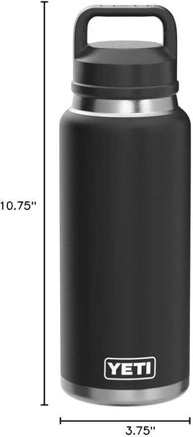 YETI Rambler 36 oz Bottle, Vacuum Insulated, Leakproof, Stainless Steel with Chug Cap | Vacuum Insulated, Leakproof, with Chug Cap