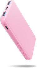 VANYUST S22 Portable Charger, Mini Colorful Power Bank, 5000mAh External Battery Pack Compatible with iPhone 15/14/13/12/11/X All Series and Android Phone, Pink