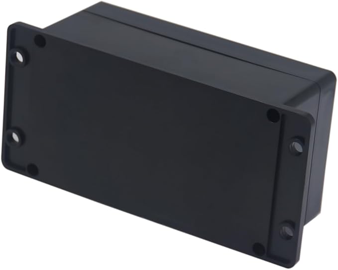 Project Box ABS Black Electrical Boxes IP65 Outdoor Waterproof Box Electronic Junction Box Fixed Ear Power Enclosure with Cable Glands for DIY Project 6.22 x 3.54 x 2.36 inch (158x90x60mm)