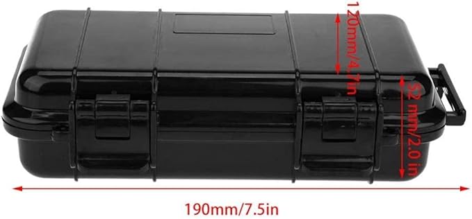 Protective Waterproof Case, Outdoor Shockproof Storage Case with Sponge for Loading Smartphone Hard Drive and Other Small Electronic Devices (B)