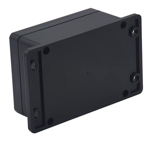 Junction Box IP65 Waterproof ABS Plastic Electrical Project Case Power Junction Boxes, Project Box with Fixed Ear Black 4.53x3.54 x2.17 inch (115 x 90 x55 mm)