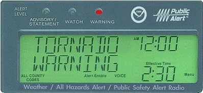 Unique 200 Hours Back-up Battery Life Time (Standby), 16 Siren Volume, EOM Detection, Display Event Message and Effective Time At a Glance, Reecom R-1630C Same Weather Alert Radio (Light Grey)