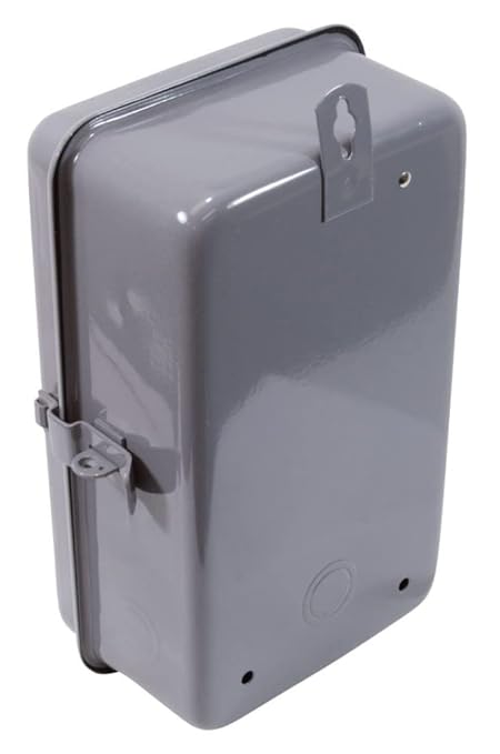Intermatic 2T511Ga Electrical Box, 5 1/2" X 9 3/8" X 3 5/8" Steel Indoor/Outdoor Enclosure - Gray