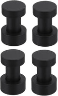 Bathroom Wall Towel Hooks 4-Pack Heavy Duty Metal Coat Hooks with Screws No Drill Installation Space Saving Multipurpose Hooks for Towels Scarves Bags