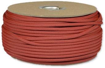 The Paracord Store | Type III 550 Paracord - 250 FT Spool, Crimson Red | Heavy Duty 7 Strand Tactical Paracord - USA Made Nylon Outdoor Parachute Cord for Camping, Fishing & More - Survival Cord
