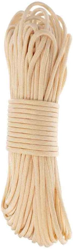 Paracord Planet Solid Color 550lb Paracord – 7 Strand Type III Nylon Cord for Indoor and Outdoor Tasks – Cream (250 ft)