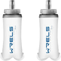 WRELS Collapsible Soft Flask Water Bottle for Outdoors,Folding Collapsible Running Flask for Cycling Marathon Trail Race