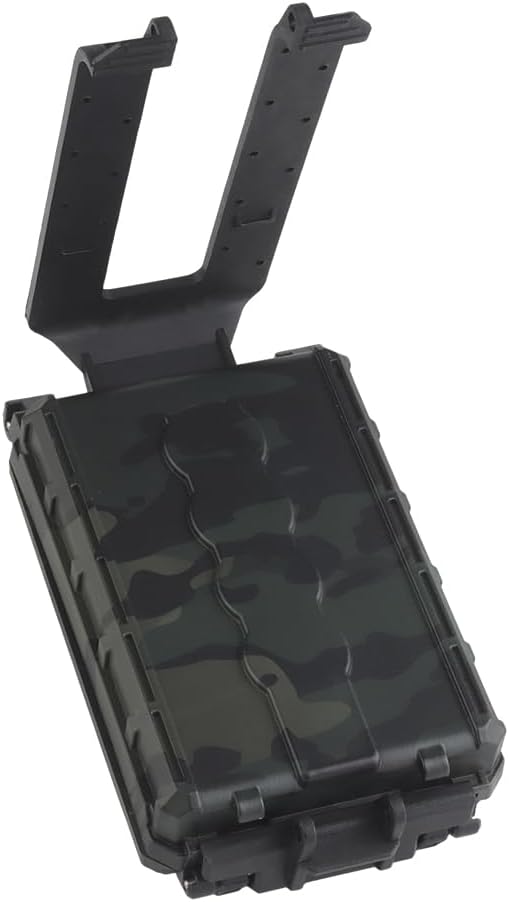WoSporT Tactical Modular Battery Storage Organizer, MOLLE Military Hunting Vest Carry 18650/AAA/CR123A/18350 Battery Box Holder Case