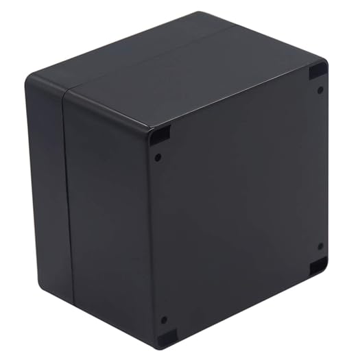 Junction box, Raculety Electrical Project Case Power Junction Box, Project Box Black (4.72"x4.72"x3.54")