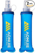 AONIJIE TPU Soft Flask Water Bottle Collapsible Running Flask for Hydration Pack, BPA Free, Wide Opening, for Outdoor Sports Hydration