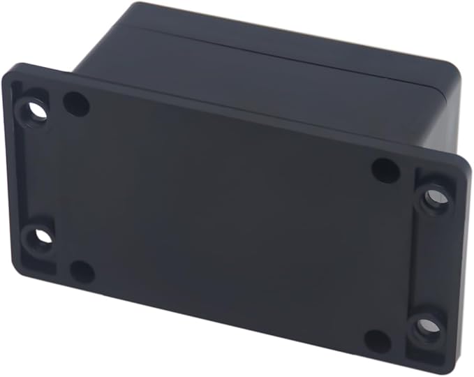 2pcs Project Box ABS Black Electrical Boxes IP65 Outdoor Waterproof Box Electronic Junction Box Fixed Ear Power Enclosure with Cable Glands for DIY Project 3.94 x 2.68 x 1.97 inch