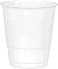 Frosty White Plastic Cups (Pack of 20) - 12 oz. - Versatile Drinkware for Indoor & Outdoor Parties, Weddings, Birthdays, Celebrations & More