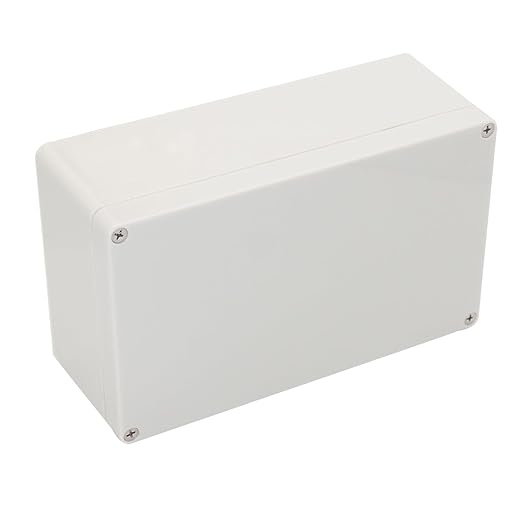 Project Box IP65 Waterproof Junction Box ABS Plastic Electrical Boxes DIY Electronic Project Case Power Enclosure White 7.87x4.72x2.95 inch (200 x 120 x75 mm)