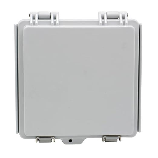 ABS Electric Junction Box, IP67 Weatherproof Electrical Boxes, Hinged Clear Cover Outdoor Waterproof Plastic Enclosure Box with Lock, Small Dustproof Case 5.9×5.9×3.5 inch(150×150×90mm)