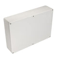 Project Box IP65 Waterproof Junction Box ABS Plastic Electrical Boxes DIY Electronic Project Case Power Enclosure White 10.35x7.17x2.36 inch (263 x 182 x60 mm)