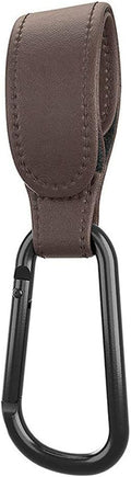 Portable Stroller Hooks Adjustable PU Leather Multi-Purpose Clip Your Purse Shopping Diaper Bags on Pram