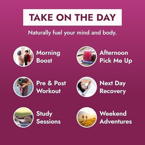 Zipfizz Daily Energy Drink Powder, Black Cherry, 20 Pack | 3-in-1 Sustained Energy, Rapid Hydration, and Essential Vitamins | Sugar-Free | Electrolyte Powder | Contains Vitamin B-12 & Antioxidants