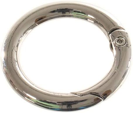 Paracord Planet Spring Gate O Rings – Available in 3/4 Inch and 1 Inch Sizes – Silver, Bronze, and Gold Color Options (10 Pack, 3/4 Inch, Silver)