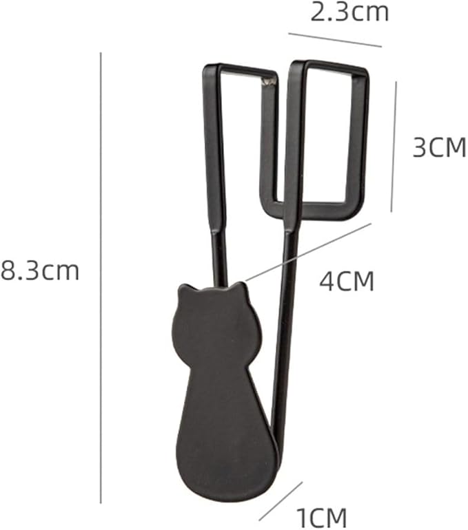 3Pcs- Over Cabinet Door Hooks Iron Decorative Cat Over The Cupboard Drawer Hooks Multi-Purpose for Kitchen Bathroom Bedroom