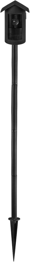 Security Camera Ground Stake Heavy Duty Stand Mount with Silicone Skin Cover for R-ing Outdoor Cam Plus Outdoor Security Camera Adjustable Bracket（Black）