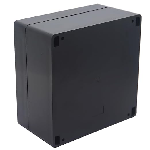 Junction Box IP65 Waterproof ABS Plastic Electrical Project Case Power Junction Boxes, Project Box with 4 PCS M16 Cable Glands 6.30x6.30x3.54 inch (160 x 160 x90 mm)