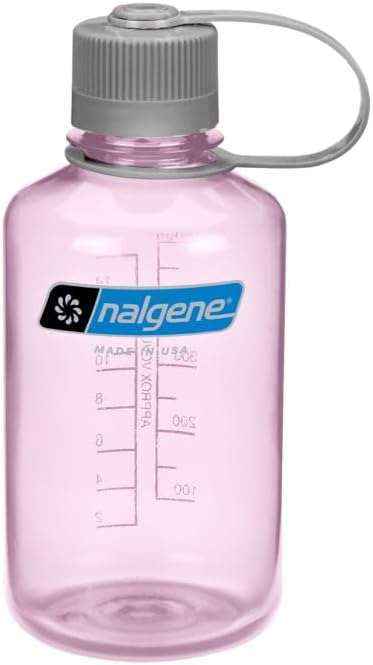 Nalgene 16 oz Narrow Mouth Water Bottle | BPA-Free, Durable & Leak Proof, Lightweight Travel Bottle, Fits in Cupholders, Cosmo