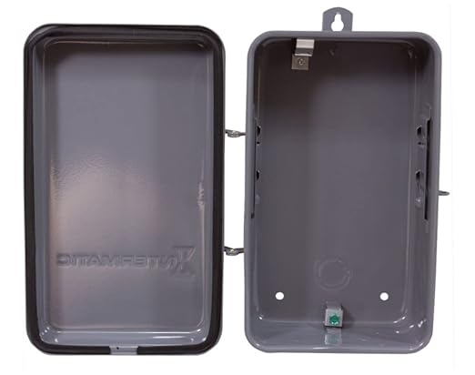 Intermatic 2T511Ga Electrical Box, 5 1/2" X 9 3/8" X 3 5/8" Steel Indoor/Outdoor Enclosure - Gray