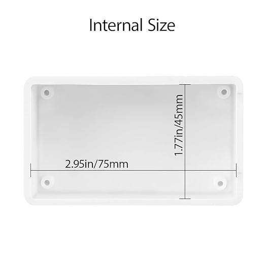 LeMotech Project Box 10 Pieces ABS Plastic Electrical Project Case Small Junction Box for Electronics White 3.15 x 1.97 x 1.02 inch (80 x 50x 26 mm)