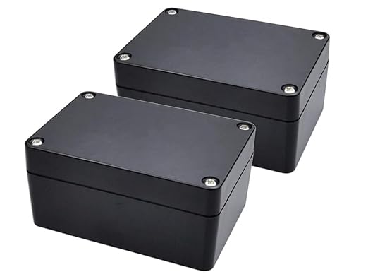Project Box, 2 Pcs Electrical Junction Box, IP65 Waterproof Electrical Project Case, ABS Plastic Dustproof Outdoor Electrical Boxes, Electronic Junction Box Power Enclosure, 2.5x2.3x1.4 inch