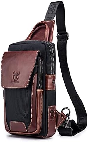 Cool Sling Bag Crossbody Backpack for Men Women Outdoor Travel Tactical Fishing Hunting Hiking Handbag Shoulder Chest Pack Camping Casual Daypack Black Brown