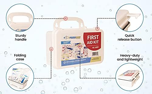 Primacare KC-50PP 50 Person Large Emergency Preparedness First Aid Kit for Home, School and Office, Wall Mounted
