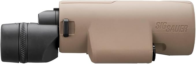 SIG SAUER ZULU6 HDX PRO 18x50mm Waterproof Fogproof Durable FDE Image Stabilized Hunting Binoculars, Multicoated Anti-Glare Lenses, Up to 40 Hours Runtine, Carrying Case & Carrying Strap Included