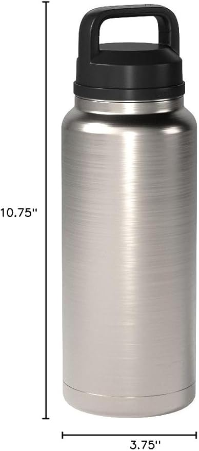 YETI Rambler 36 oz Bottle, Vacuum Insulated, Leakproof, Stainless Steel with Chug Cap | Vacuum Insulated, Leakproof, with Chug Cap