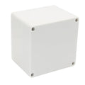 Project Box IP65 Waterproof Junction Box ABS Plastic Electrical Boxes DIY Electronic Project Case Power Enclosure White 4.72x4.72x3.54 inch (120 x 120 x90 mm)