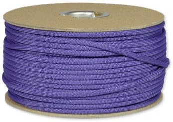 The Paracord Store | Type III 550 Paracord - 250 FT Spool, Purple | Heavy Duty 7 Strand Tactical Paracord - USA Made Nylon Outdoor Parachute Cord for Camping, Fishing & More - Survival Cord
