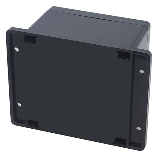 Junction Box IP65 Waterproof ABS Plastic Electrical Project Case Power Junction Boxes, Project Box with Fixed Ear Black 4.72x4.72x2.95 inch (120x120x75mm)
