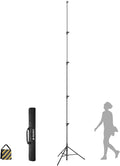 【16' Heavy Duty】 RAUBAY Extreme Tall Video Camera Sports Tripod Stand Air-Cushioned Telescoping Aluminium Alloy Light Stand with 1/4"& 3/8" Screw Adapter, Professional Sky High Tripod - TT480 Black…
