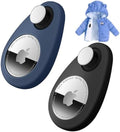 Holder for Kids Baby Toddler Hidden 2 Pack GPS Tracker Case, Anti-Removal Silicone Case with Safety Pins, Suitable for Children, Elderly, Pets, Backpack, Luggage (Black+Blue)