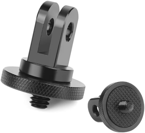 Aluminum Camera Tripod Adapter 1/4"-20 Conversion Adapter Mounts Compatible with Gopro Action Cameras Insta360 and Other Standard 1/4 Accessories, Quarter Inch Mount Adapter (Type AA)