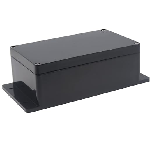 Watertight Junction Box, IP67 Waterproof Project Box Durable ABS Plastic Electronic Enclosure Case for DIY Electrical Project with Wall Fixed Ear 7.87" x 4.72" x 2.95"(200 x 120 x 75 mm)