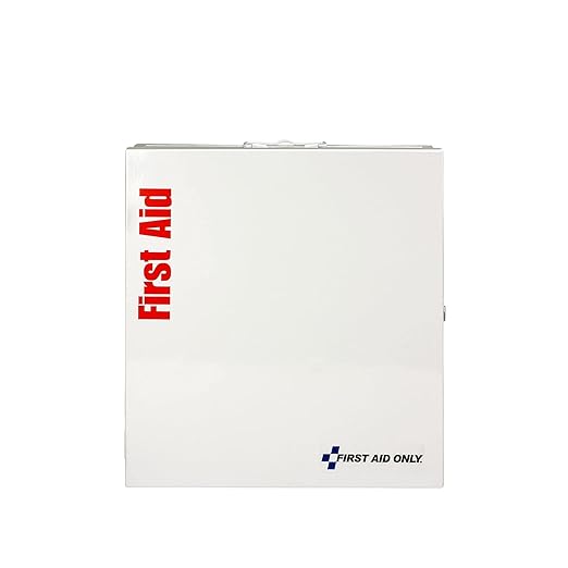 First Aid Only 90566 ANSI B 2015 and OSHA Compliant First Aid Kit, 50-Person Emergency First Aid Kit for Business, Home, Car, and Worksites, 199 Pieces