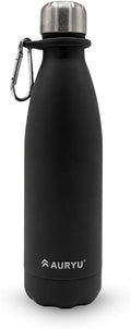 Best in Class Triple-Walled Insulated Stainless Steel Water Bottle, Keeps your Drinks Cold for up to 24 Hours and Hot for up to 12 Hours, Leak Proof, Make a Difference in the World, Black, 17oz